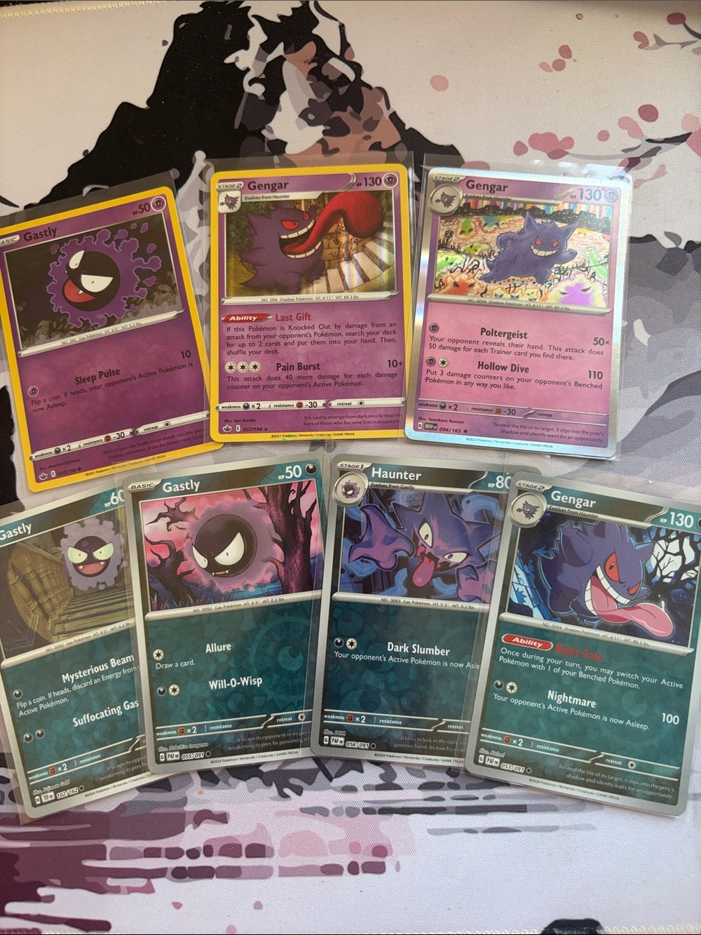 Gastly, Haunter & Gengar Pokémon Lot | 7 Cards | Holo Reverse Holo ✨5/$25✨
